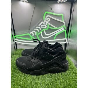 Nike Boys Huarache Run 654275-016 Black Running Shoes Sneakers‎ Size 7Y